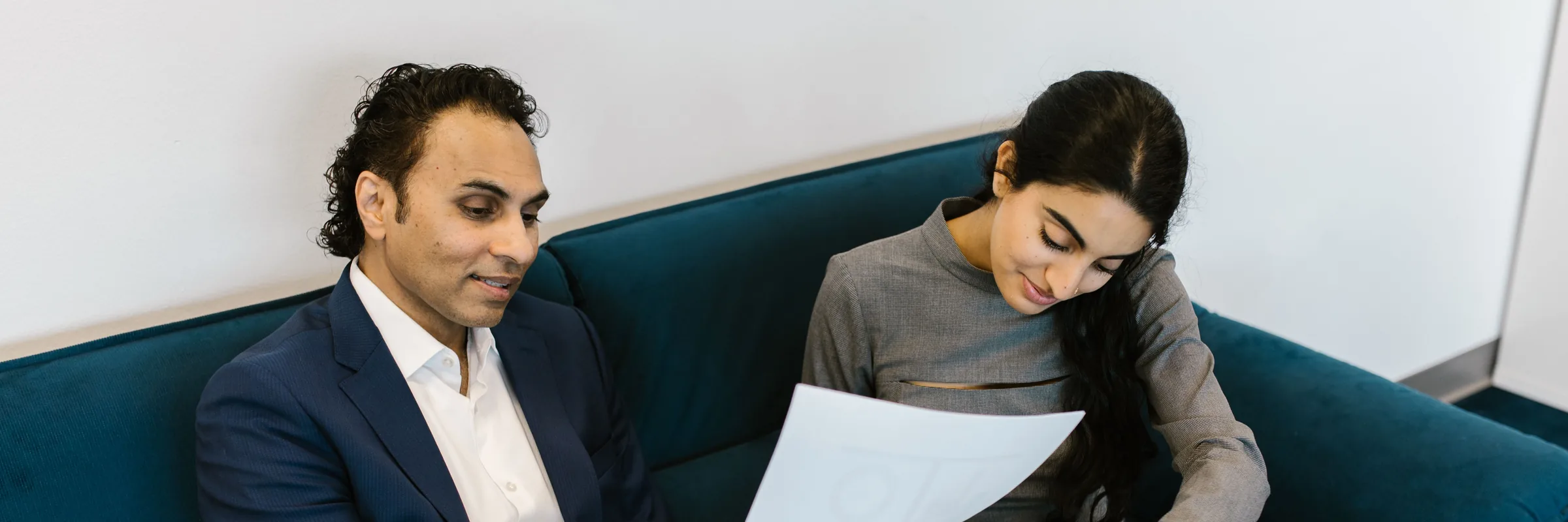 A WIN Education counsellor going through an application with a student